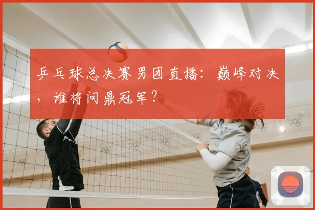 乒乓球总决赛男团直播：巅峰对决，谁将问鼎冠军？